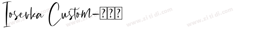Iosevka Custom字体转换